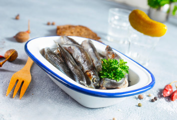 fish and vodka