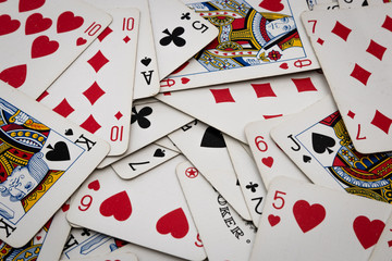 Pile of random gaming cards