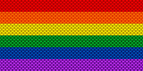 Lgbt rainbow flag background. Vector illustration seamless pattern