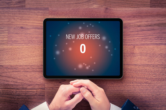 Zero New Job Offers Concept