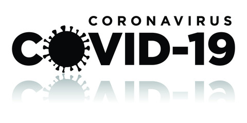 Coronavirus COVID-19 with virus symbol