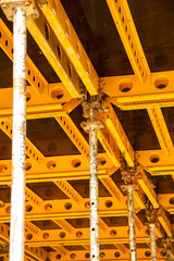  Formwork for concrete during the building construction process
