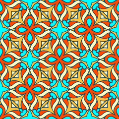 Seamless pattern. Vintage decorative elements