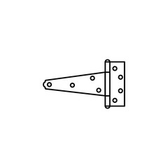 Door hinge icon vector, simple icon for websites