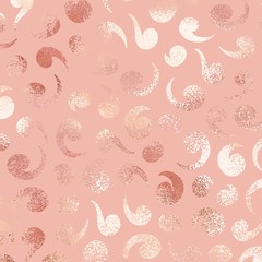 Elegant vector background. Rose gold. Imitation foiling for design