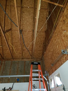 Rafter Repair In Garage Or Workshop