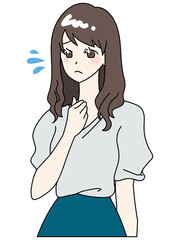 Illustration of a young woman