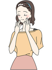 Illustration of a young woman