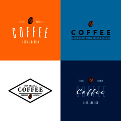 Coffee Bean Logo & Badge Set II