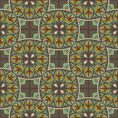 Seamless pattern. Vintage decorative elements