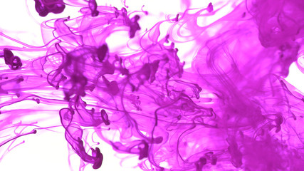 Fototapeta na wymiar Abstract coloured ink in water