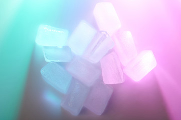 Ice cubes stack