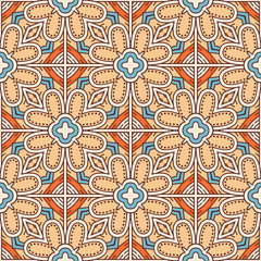 Seamless pattern. Vintage decorative elements