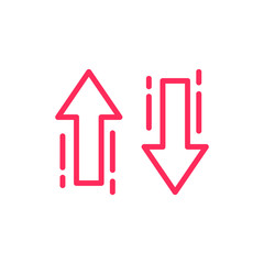 up and down direction icon