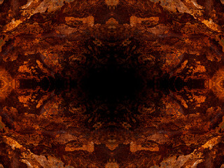 Rusty metal abstracts kaleidoscope background.