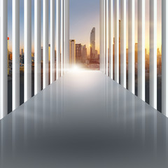 Obraz premium Modern design empty Backgrounds For Showroom car and Products 