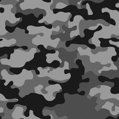 Camouflage winter classic horizontal. vector design