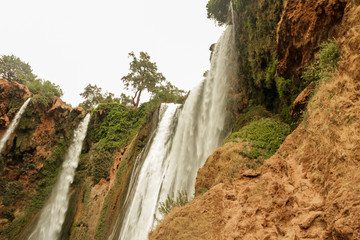 scenic view of the famous Ouzoud falls in Morocco