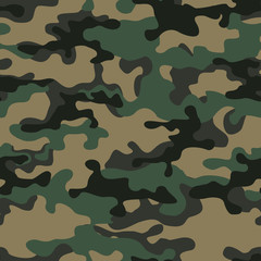 Modern camouflage.Seamless pattern of spots. Vector