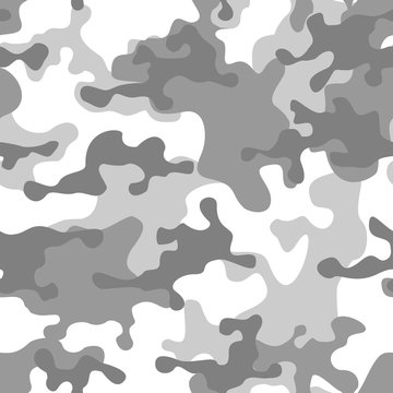 Camouflage seamless pattern.Print on fabric on paper.