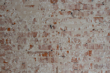 Background of red brick wall pattern texture. Great for graffiti inscriptions.