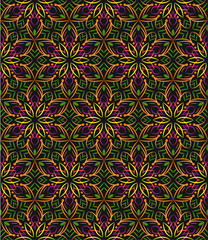 Abstract background ornament illustration. Vector textile print for bed linen, jacket, package design, fabric and fashion concepts. Seamless pattern with flowers