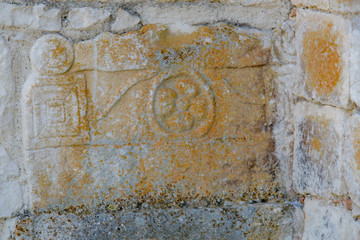 Detail of the Unfinished Church in Venosa around 1000 years ago near the church of the Holy Trinity