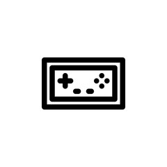 Console Joystick Controller Gaming Outline Icon Vector Illustration
