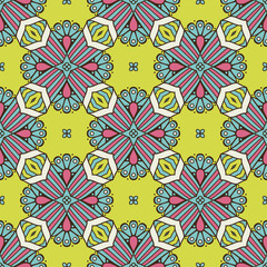 Seamless pattern. Vintage decorative elements