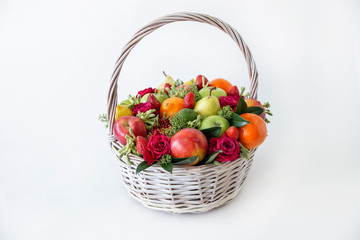 fruts with flowers