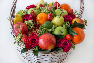 fruit with flowers