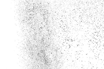 Fototapeta na wymiar Black grainy texture isolated on white background. Dust overlay. Dark noise granules. Digitally generated image. Vector design elements. Illustration, Eps 10.