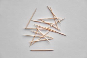 scattered toothpicks on the background