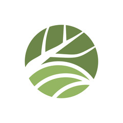 Green Leaf Nature Logo with a Modern Look are Very Easily Placed in Various Kinds of Icons, Vectors, Favicons, Logo.