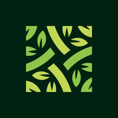 Green Leaf Nature Logo with a Modern Look are Very Easily Placed in Various Kinds of Icons, Vectors, Favicons, Logo.