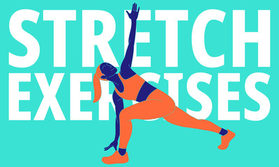 Illustration of stretchingstretching exercises to relieve lower back pain