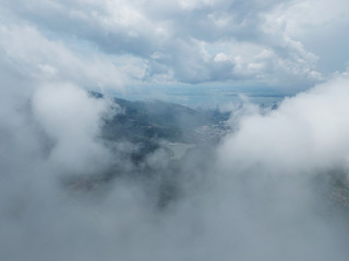 Fototapeta na wymiar Aerial forest at Ayer Itam Dam, Penang.