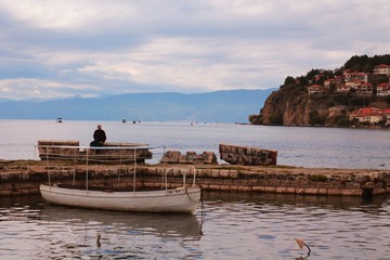 fishing boats in the port