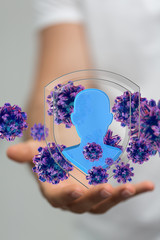 Corona Virus - Microbiology And Virology Concept - 3d Rendering.