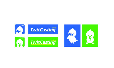 media logotype TwitCasting icons  ツイキャス マーク ロゴ アイコン CAS キャス ライブ配信 Twitter ネットラジオ 中継 生配信 Live streaming ライブストリーミング ネットラジオ netradio
