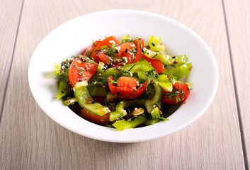 Fresh vegetarian healthy salad
