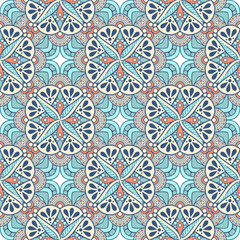 Seamless pattern. Vintage decorative elements