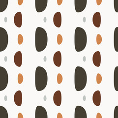 Midcentury geometric retro design. Timeless seamless pattern.