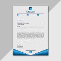 Letterhead template design