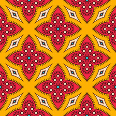 Seamless pattern. Vintage decorative elements