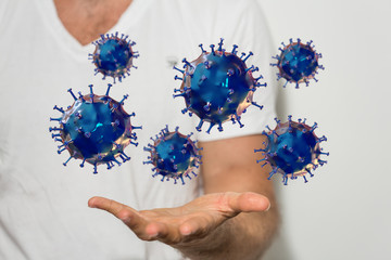 Corona Virus Healthcare Concept. Coronavirus protection Pandemic Sars Fever.