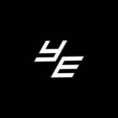 YE logo monogram with up to down style modern design template