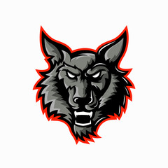 Wolf Logo Mascot Design for esports team