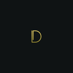 Creative modern elegant trendy unique artistic D DD initial based letter icon logo