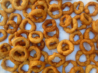 pretzels on a white background